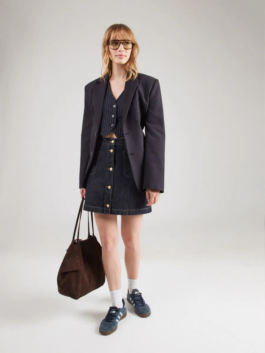 Юбка TOMMY HILFIGER темно-синего цвета — фото 4