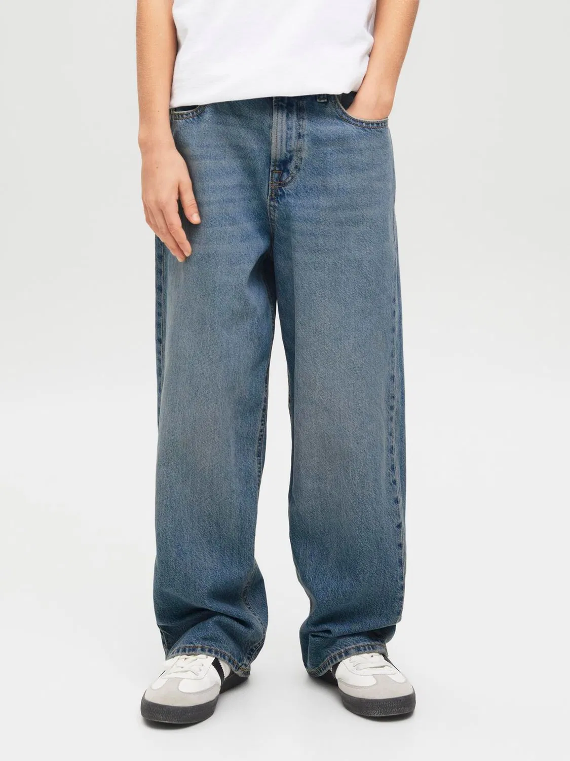 Джинсы свободного кроя Ron JACK & JONES JUNIOR, синие