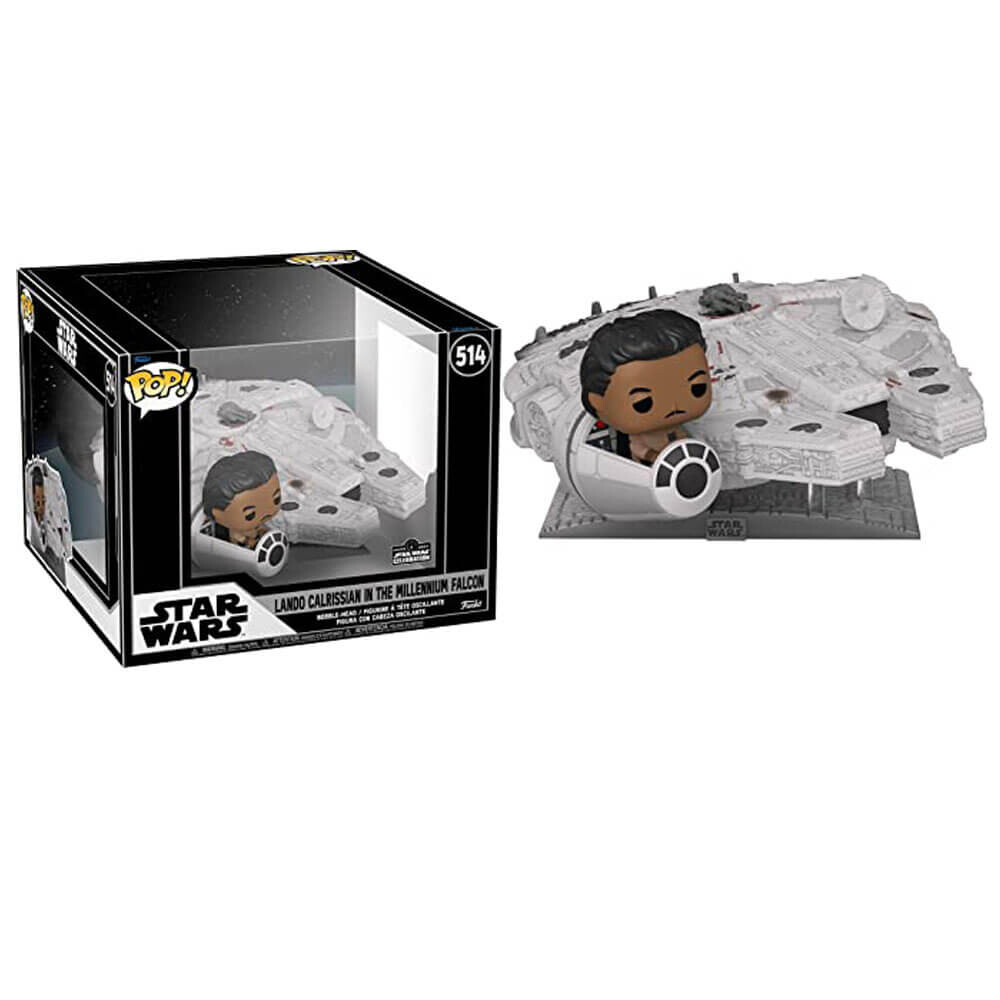 Фигурка Funko POP! Star Wars Lando Calrissian in The Millenium Falcon Exclusive — фото 2