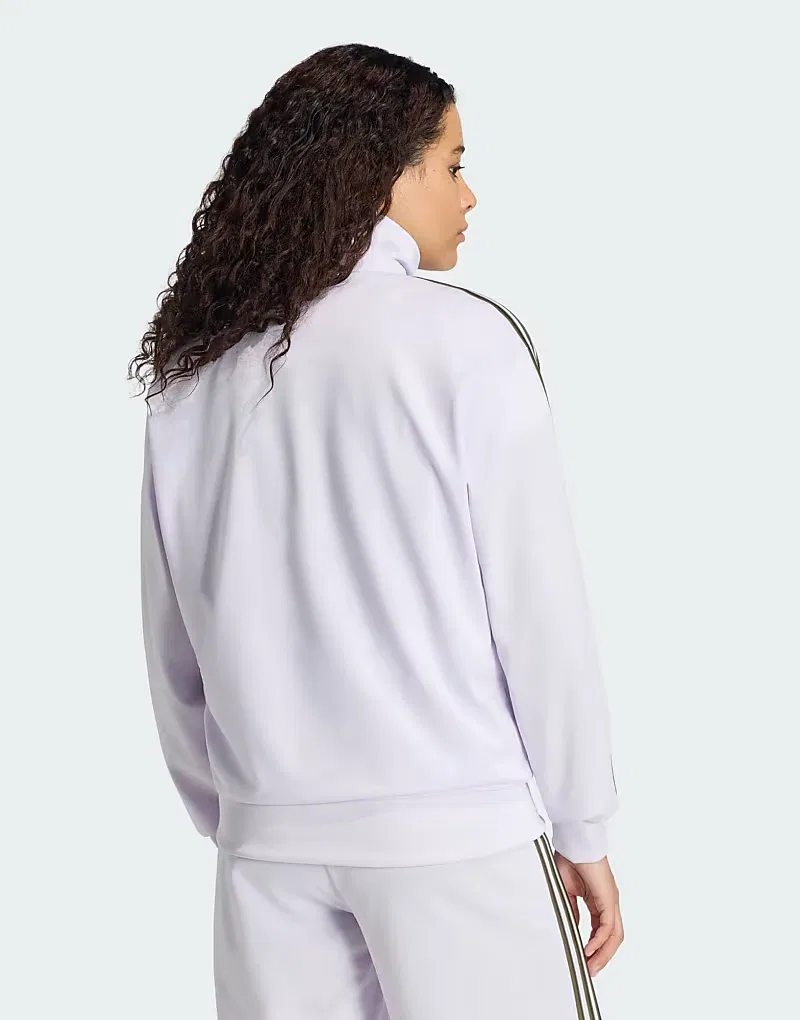 Спортивная куртка Adidas Originals Firebird свободного кроя, замороженный фиолетовый/оливковый — фото 4