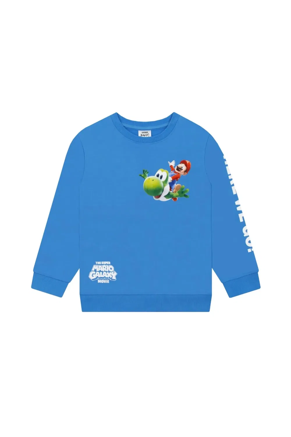 Свитшот с принтом Mario Galaxy Movie Super Mario, Blue