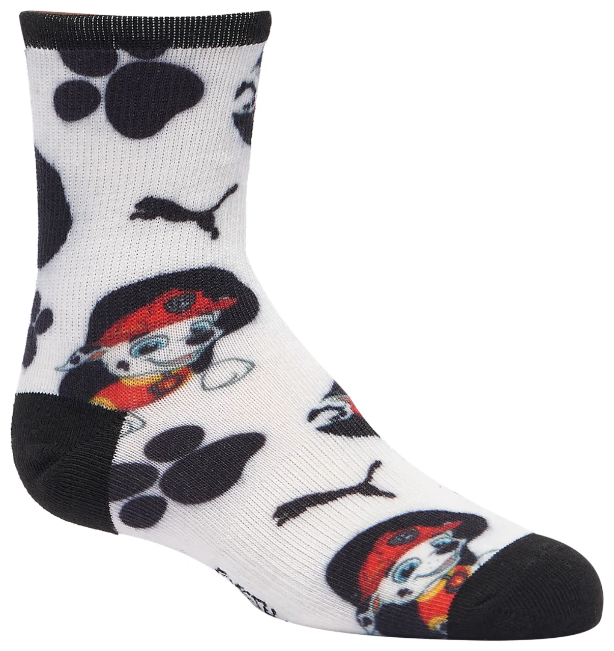 Детские носки для мальчиков без начеса набор из 3 пар 3PK Quarter Non Terry Crew Socks PUMA, черный/мультиколор — фото 2