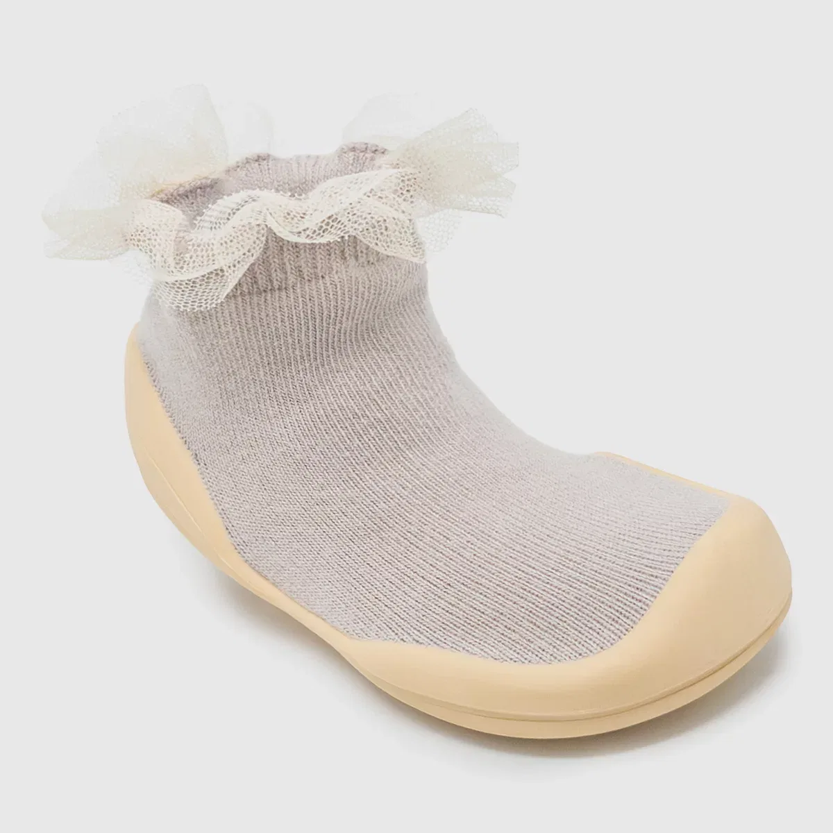 Детские кроссовки для девочек с кружевной отделкой Tulle Trim Komuello, Beige