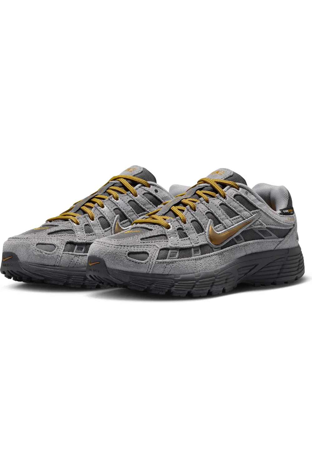 Детские кроссовки на шнуровке P-6000 Premium Nike, Ash/Pencil Point/Cement Grey