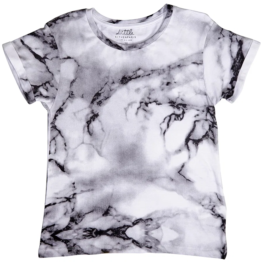 Футболка с коротким рукавом Little Eleven Paris Boys Eleven Paris, White