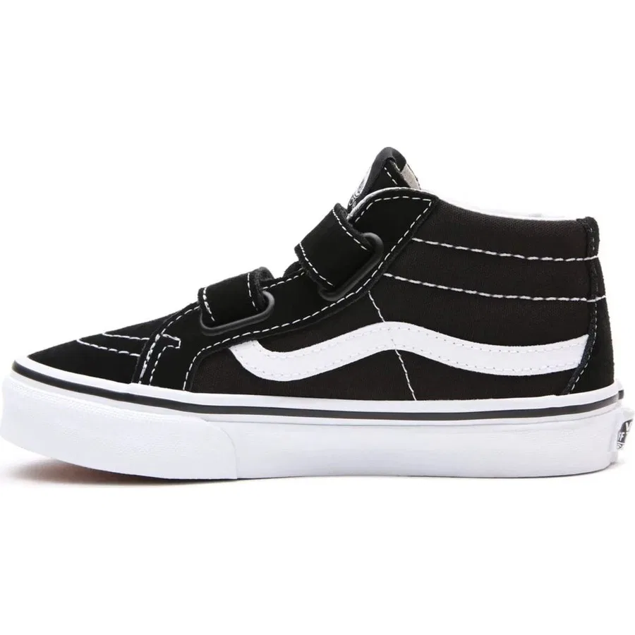 Кроссовки детские с высоким берцем UY Sk8-Mid Reissue V Vans, Черный — фото 4