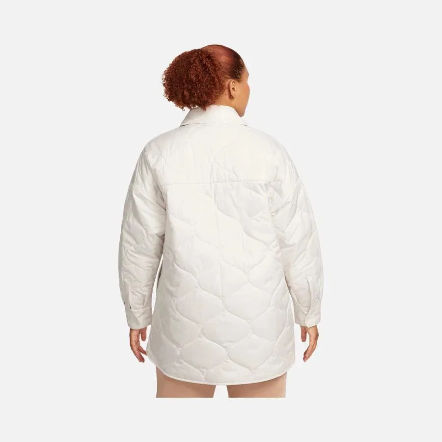 Женский стеганый тренчкот Nike Sportswear Essentials, Белый — фото 4