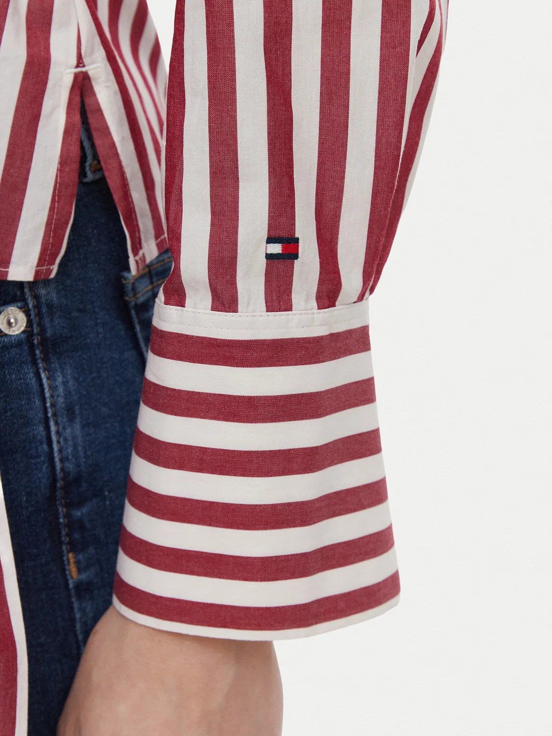 Женская блузка стандартного кроя Tommy Hilfiger, светло-красный — фото 4