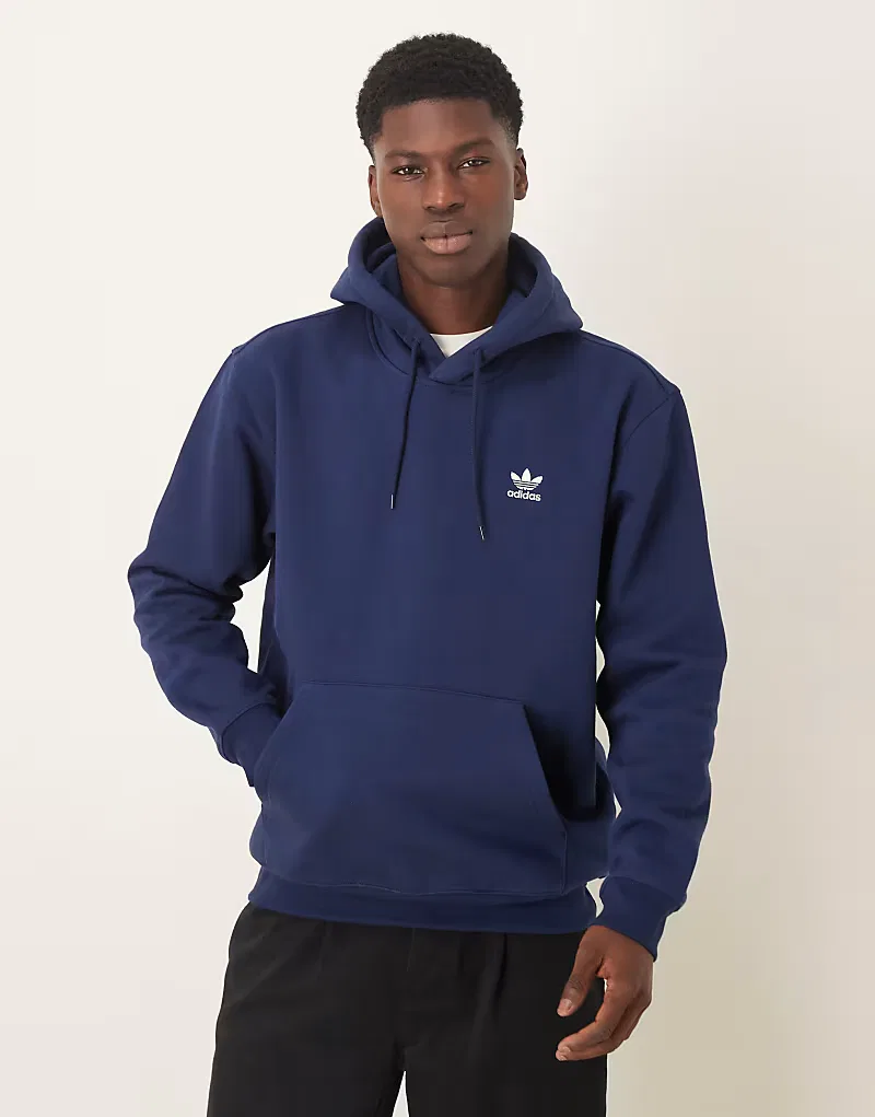 Толстовка Adidas Originals Essential свободного кроя, темно-синий
