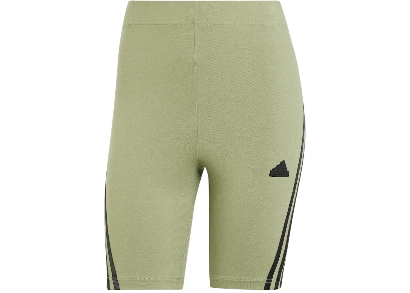 Женские шорты-велосипедки с принтом 3-Stripes Future Icons Adidas, цвет Tent Green