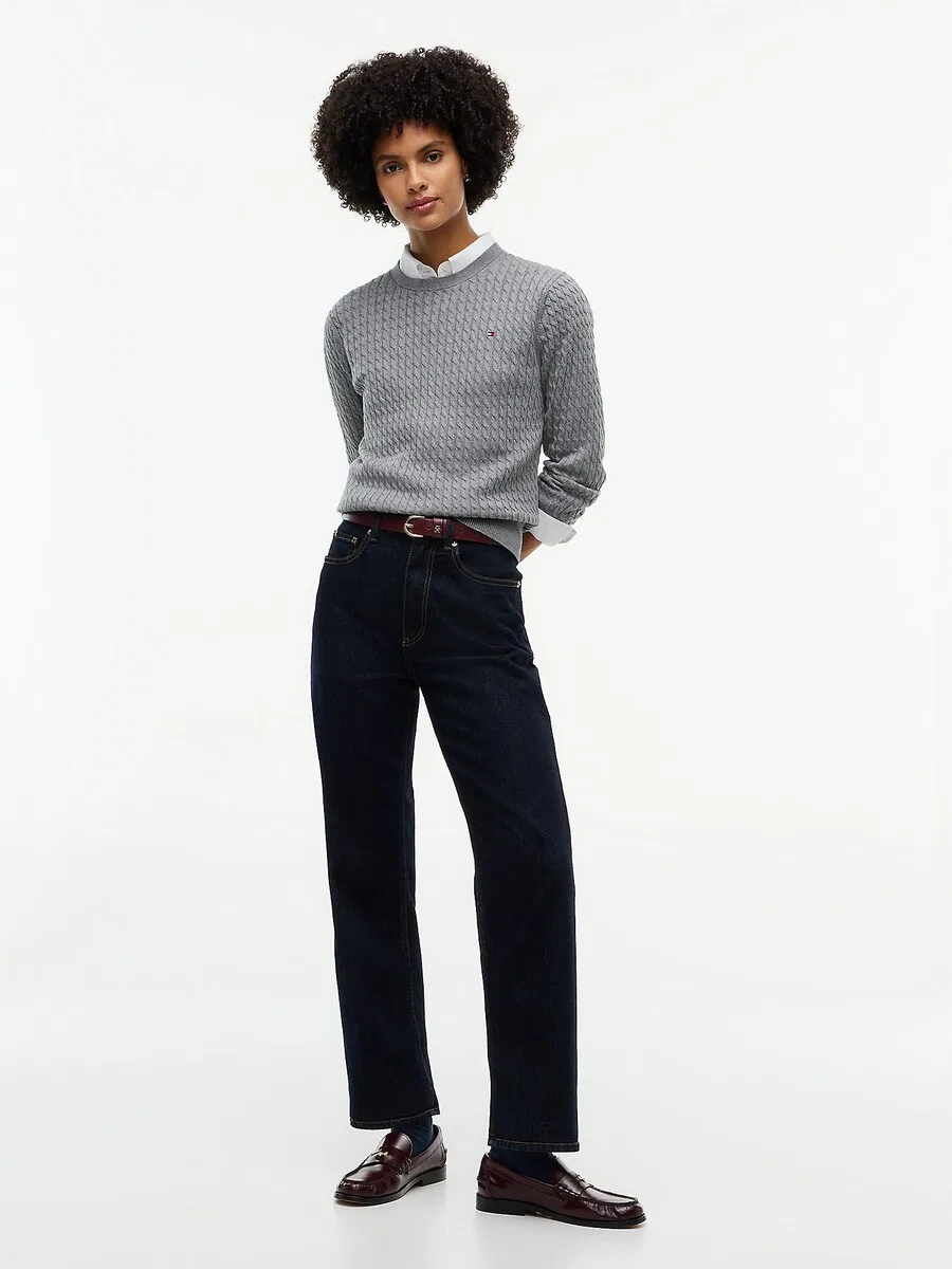 Свитер TOMMY HILFIGER темно-серого цвета — фото 4