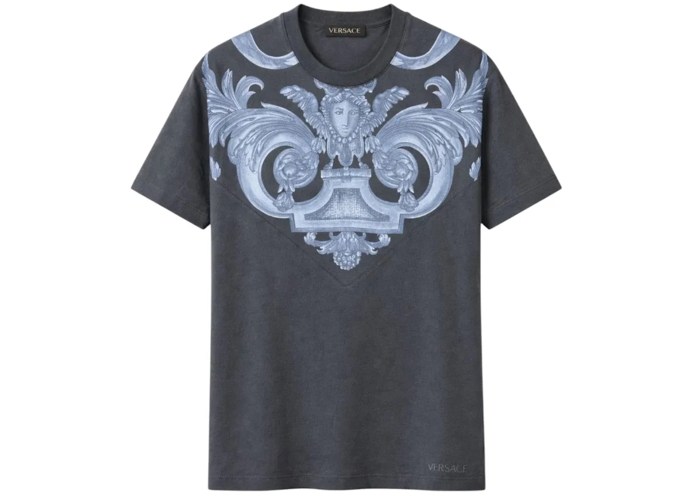 Мужская футболка с принтом Versace T-Shirt, Black/Blue
