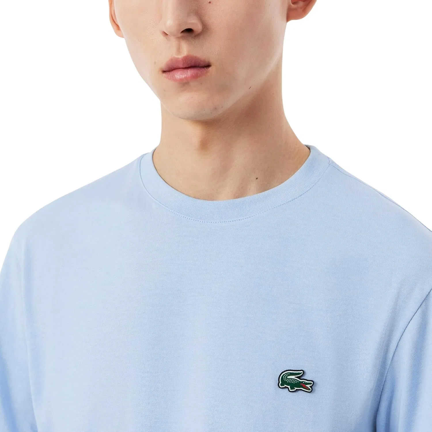 Мужская футболка Lacoste Regular Fit из легкого джерси, Chambray — фото 2