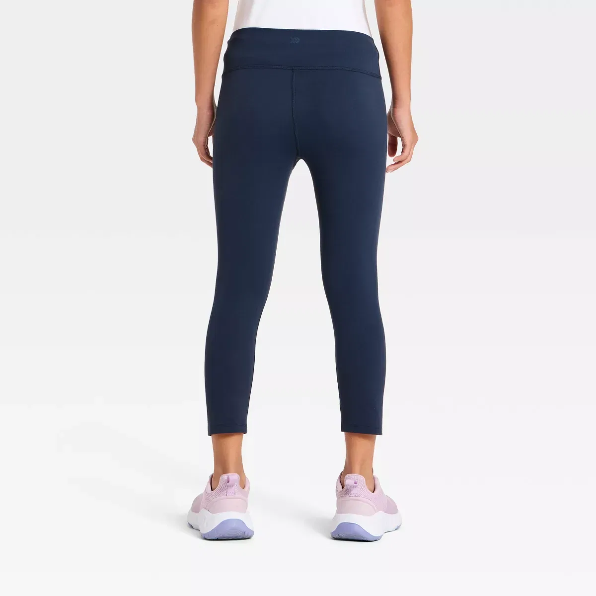 Детские леггинсы для девочек с завышенной талией All In Motion KIDS PERFORMANCE, Navy Blue — фото 2