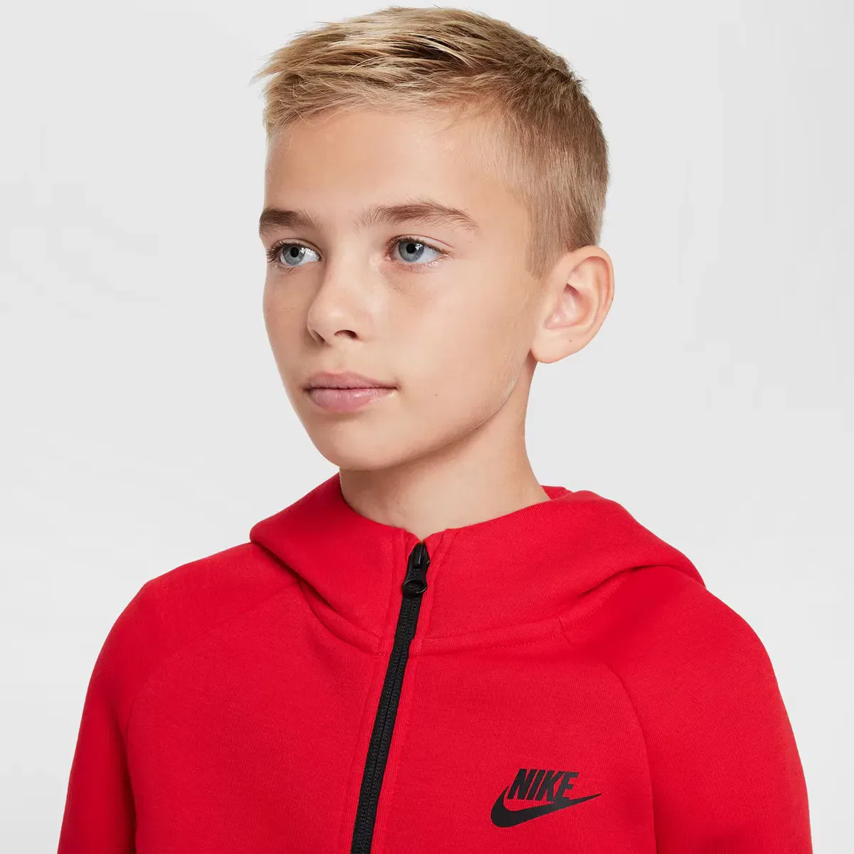 Детская худи Nike Tech Fleece, Красный — фото 3