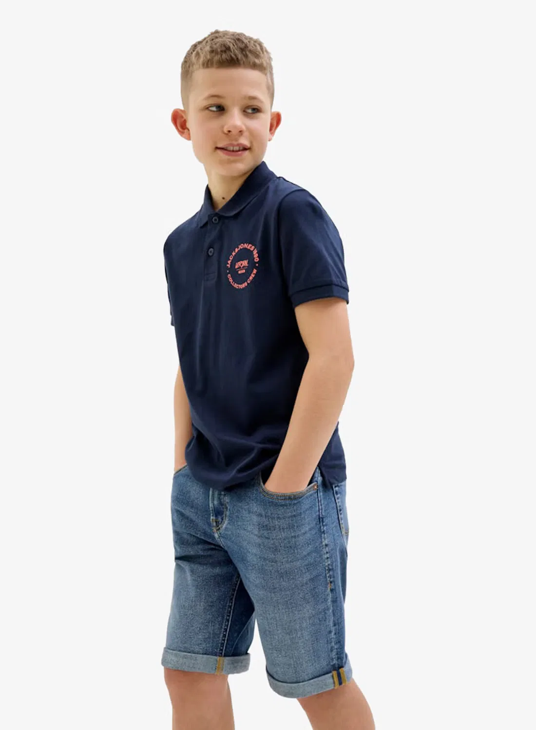 Шорты джинсовые детские Rick Jack & Jones Junior, синий — фото 3