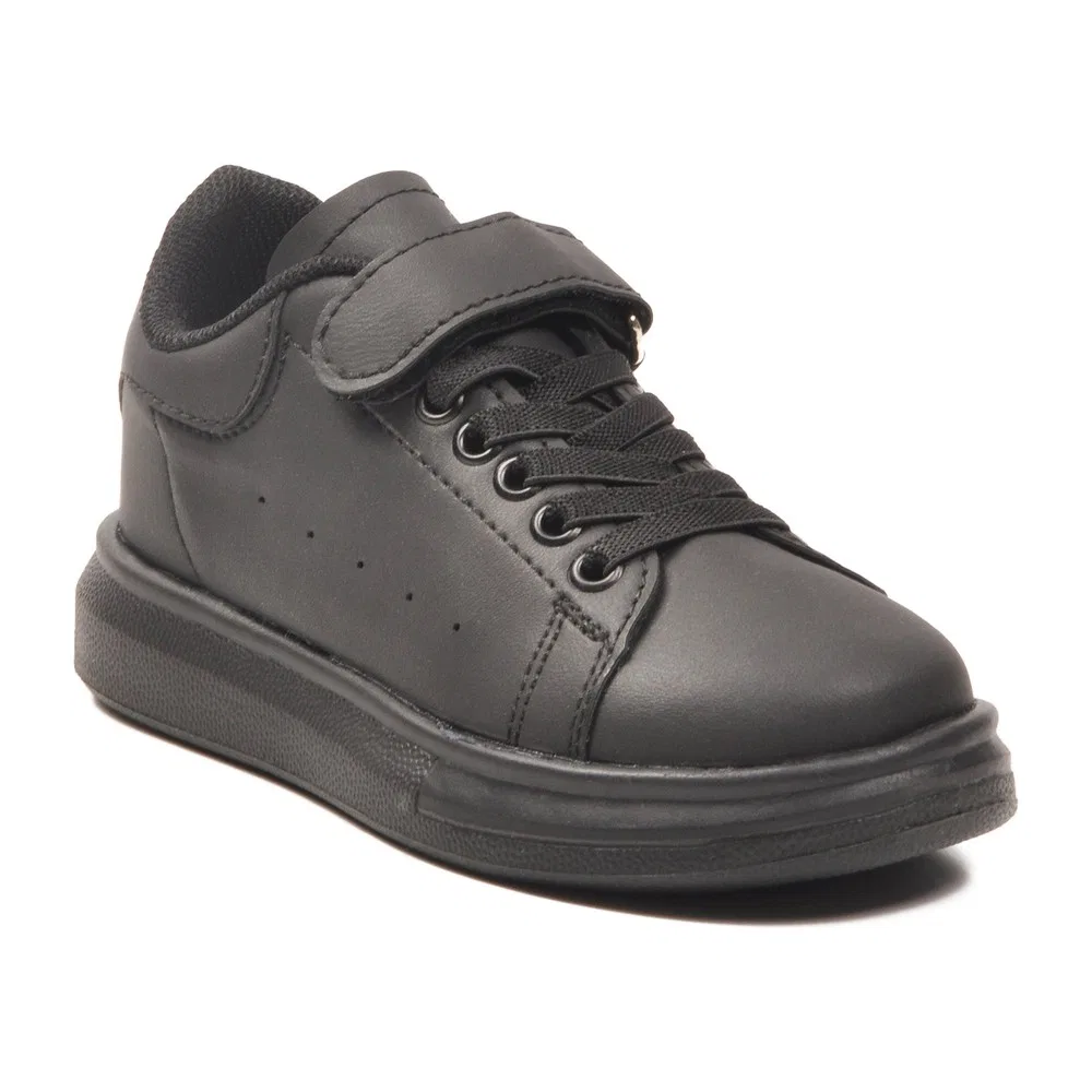 Детские спортивные кроссовки с ремешками, Black, модель 2540-26K P Ayakmod — фото 3