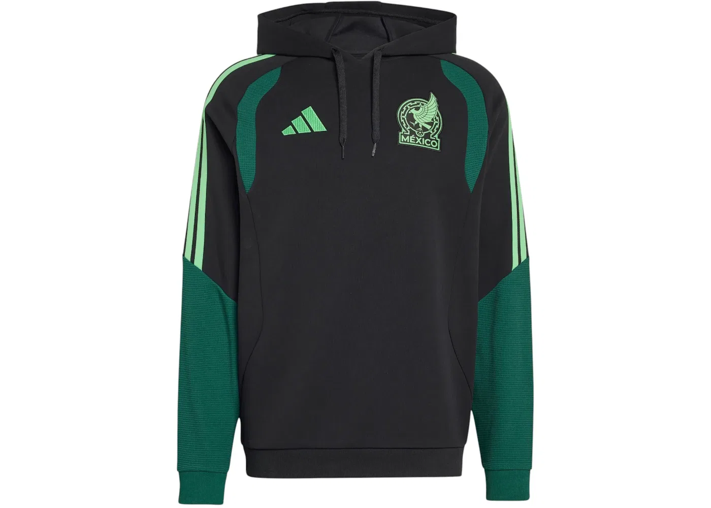 Мужской свитшот с капюшоном Adidas Mexico 2026 Tiro Sweat Hoodie, Black
