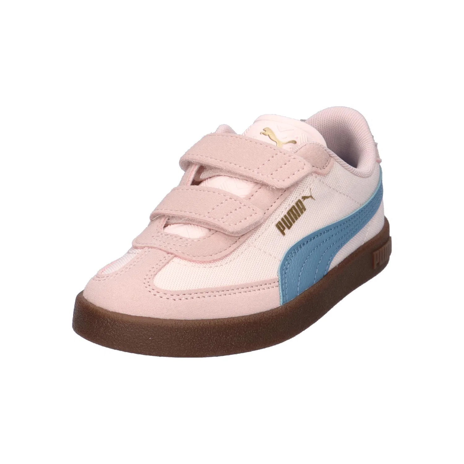 Детские кроссовки с кожаным верхом Puma Club II Era CV V PS, Цвет Rosa — фото 4