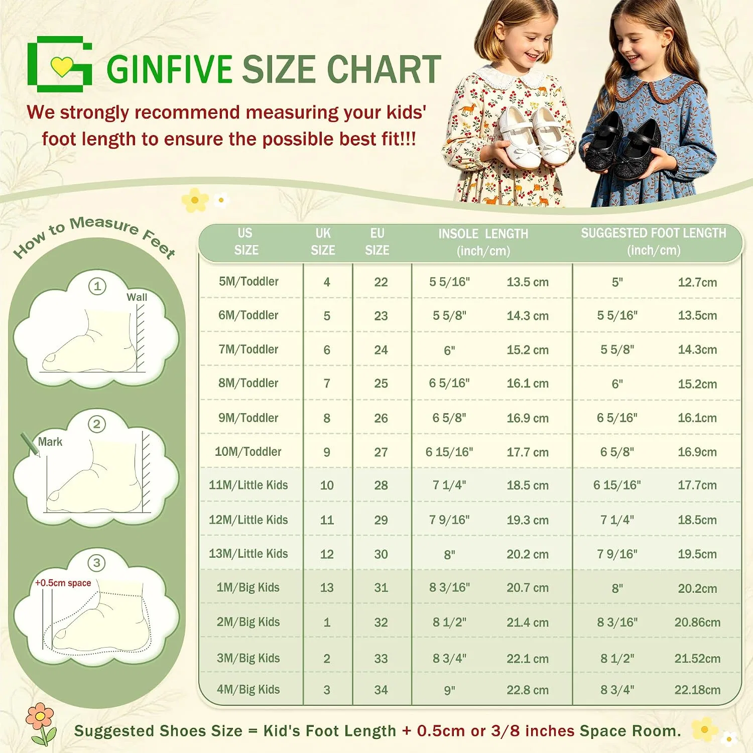 Детские туфли Мэри Джейн для девочек GINFIVE, Red — фото 4