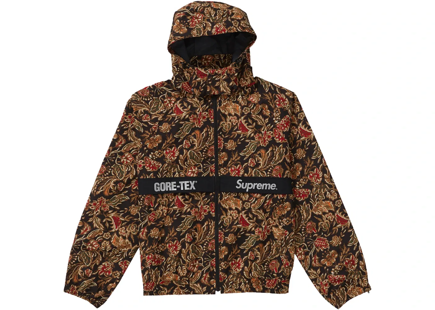 Мужская куртка с принтом Supreme GORE-TEX Court Jacket, Flower Print