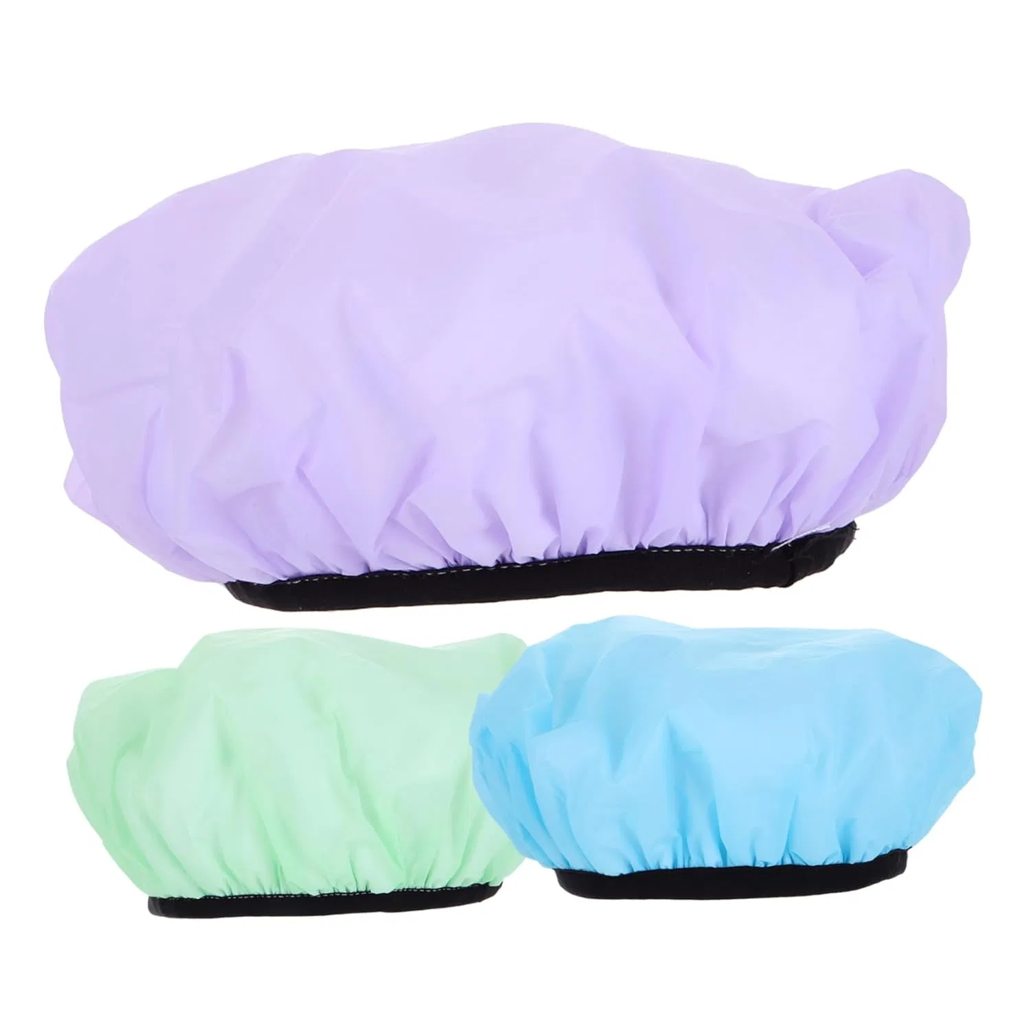 Набор шапочек для душа, TOGEVAL, 3 шт, 27x27x10 см, Sortierte Farbe
