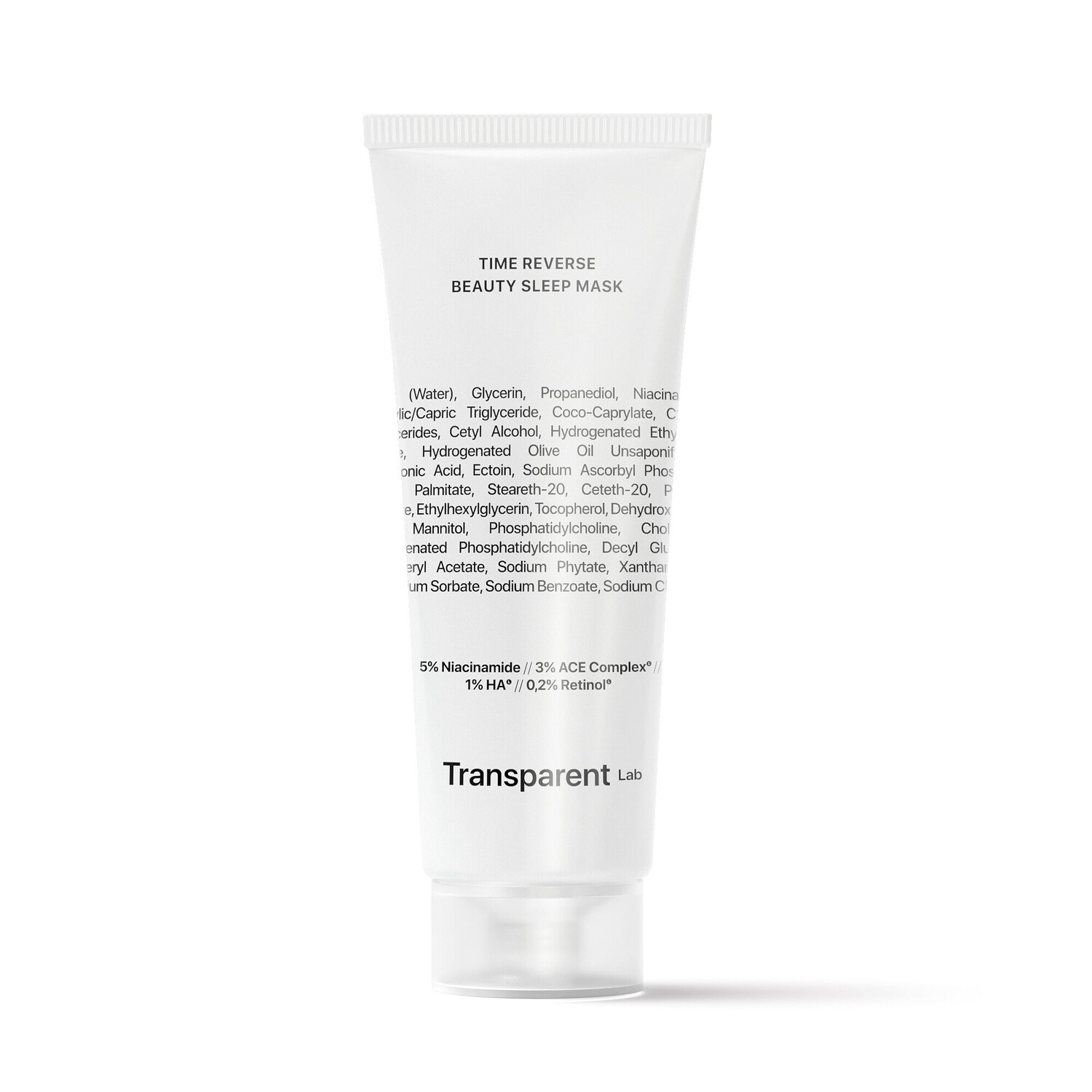 

Transparent Lab Time Reverse Beauty Mask Маска для лица антивозрастная ночная с ретинолом, 75 мл