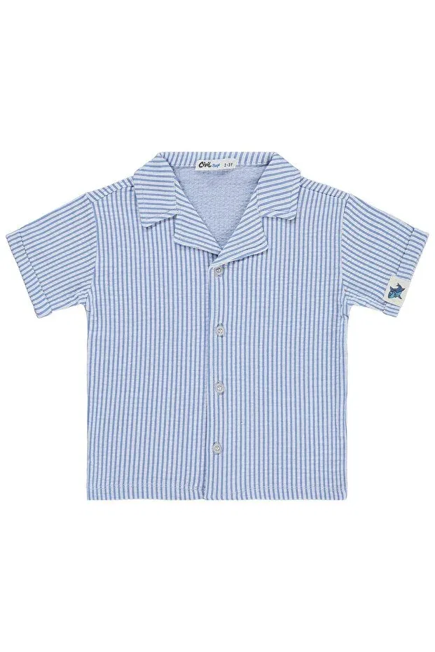 Детская рубашка для мальчиков с коротким рукавом Civil Boys, Blue