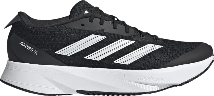 

Кроссовки Adidas Adizero SL 'Black White', черный