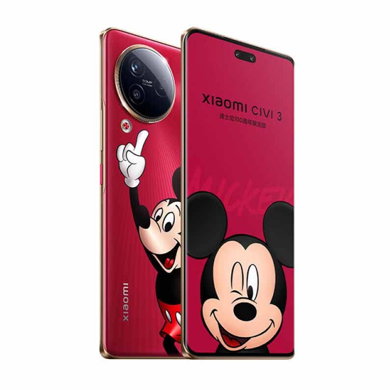

Смартфон Xiaomi Civi 3 Disney Limited Edition, 12GB/512GB, 2 Nano-SIM, красный