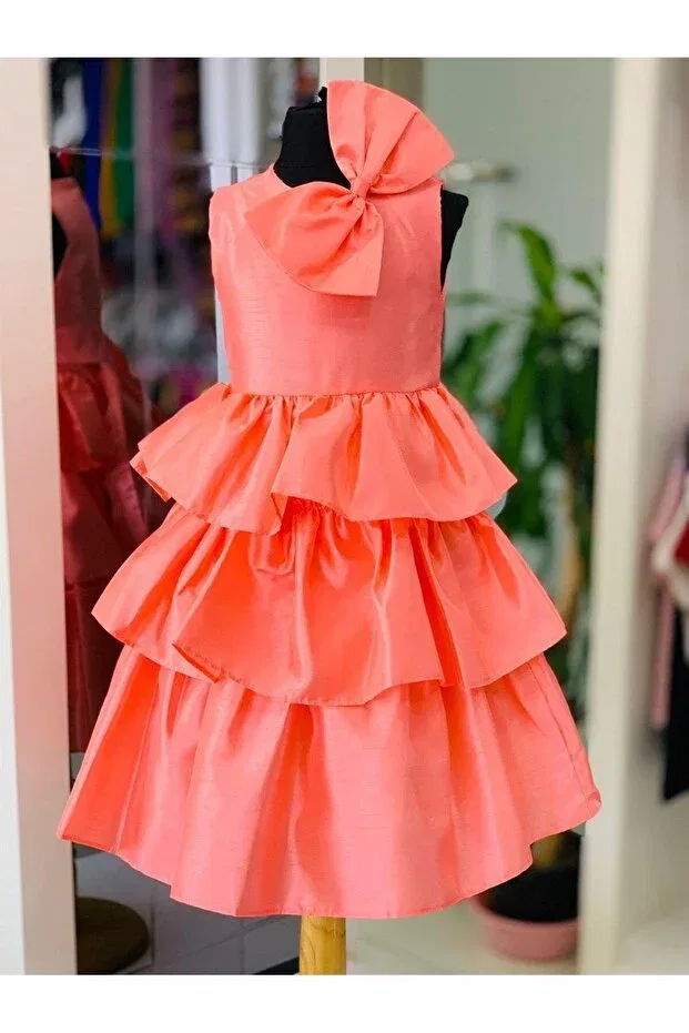 Детское платье для девочек с пайетками Hilal Akıncı Kids, Fuchsia — фото 4