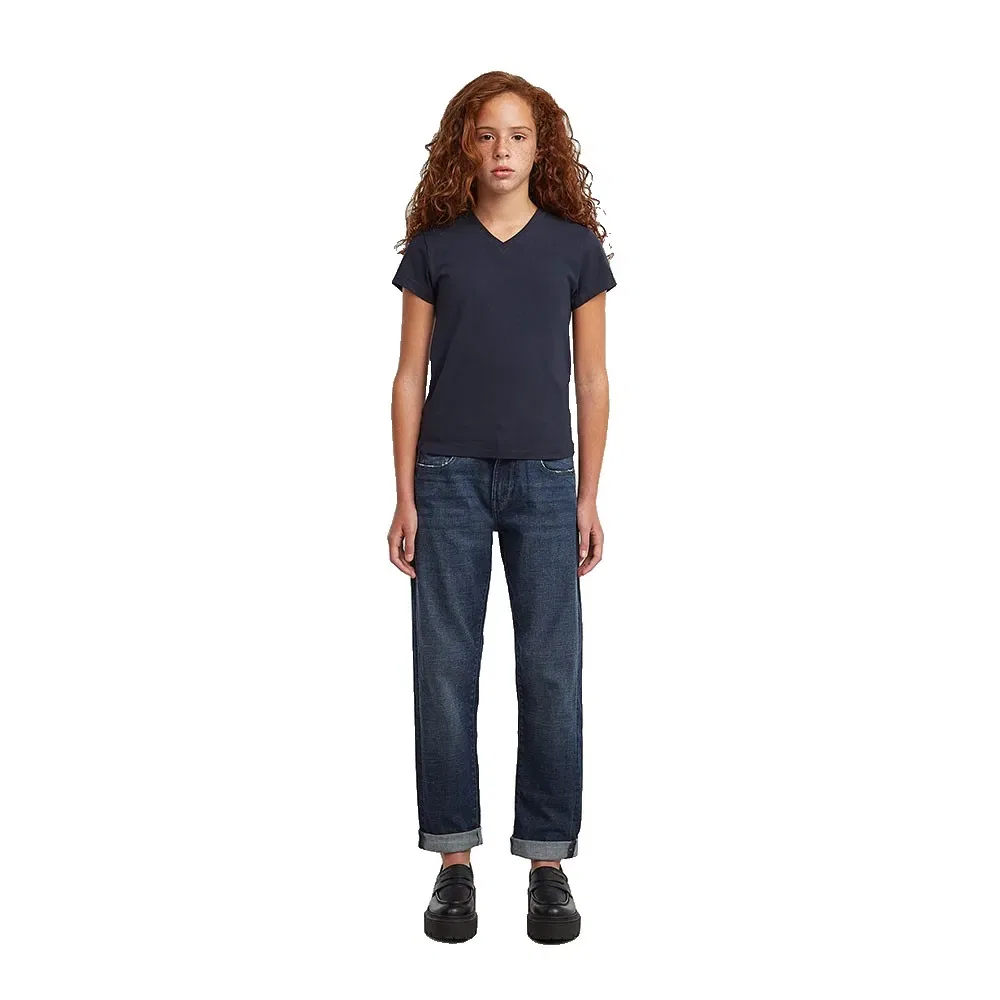 Футболка с v-образным вырезом G-Star Eyben 20 Slim Fit, синий — фото 4