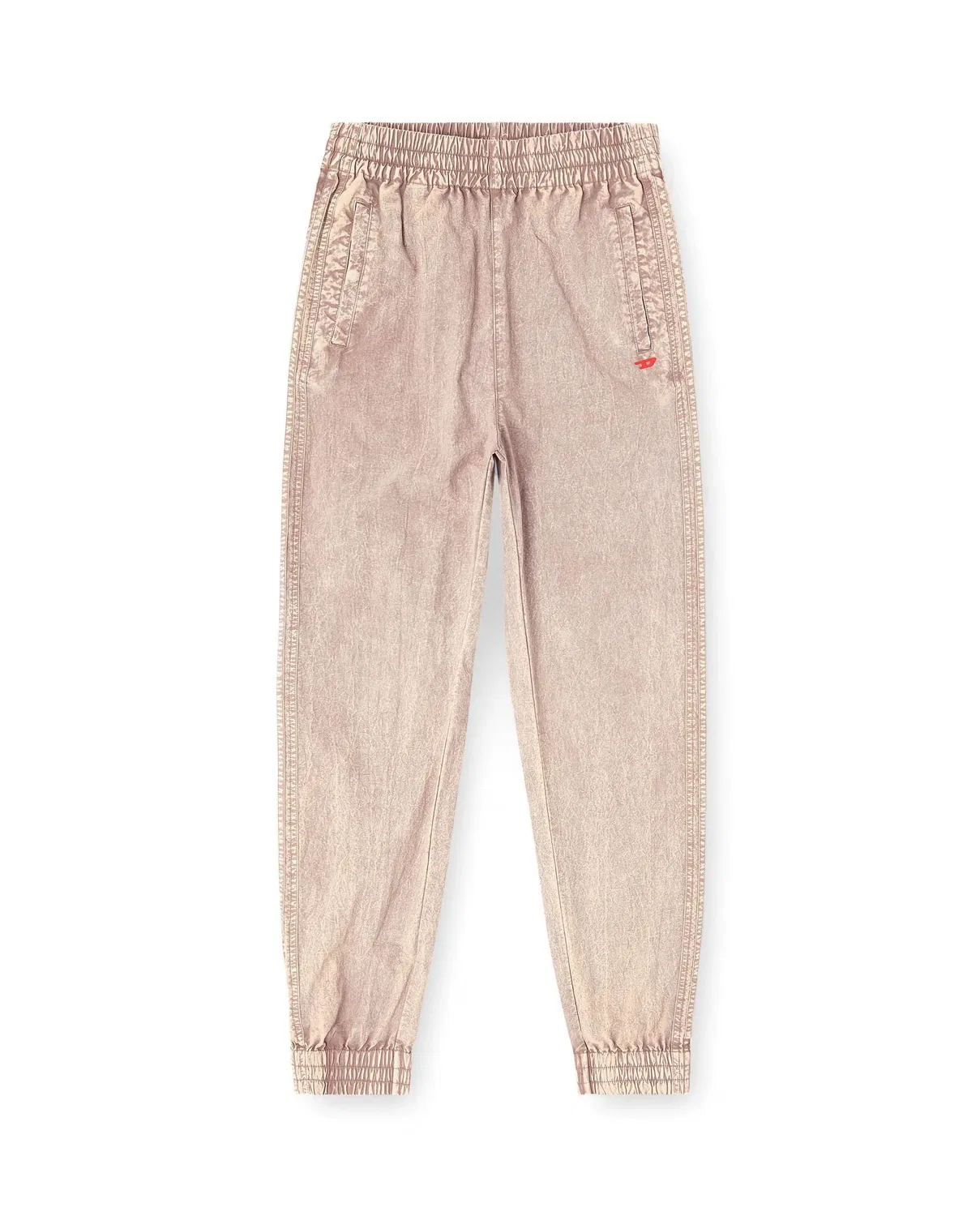 Женские спортивные брюки из нейлона с лампасами Diesel, Natural — фото 4