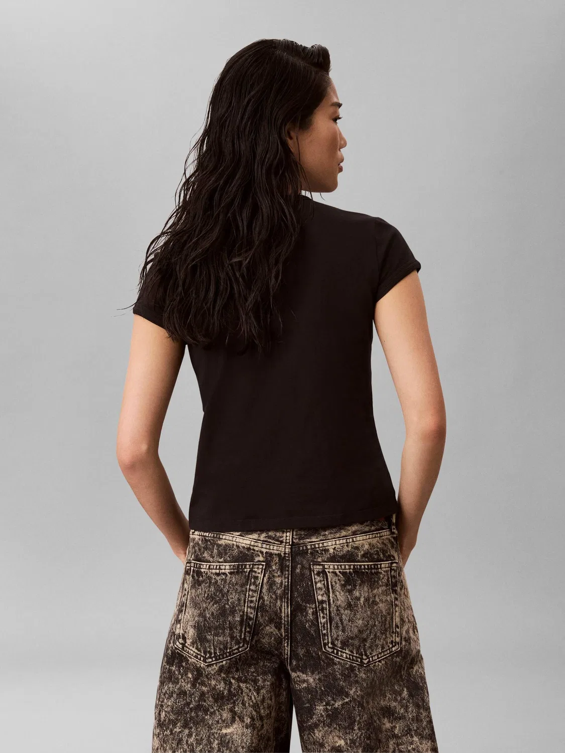 Футболка с длинным рукавом Calvin Klein, черный — фото 3