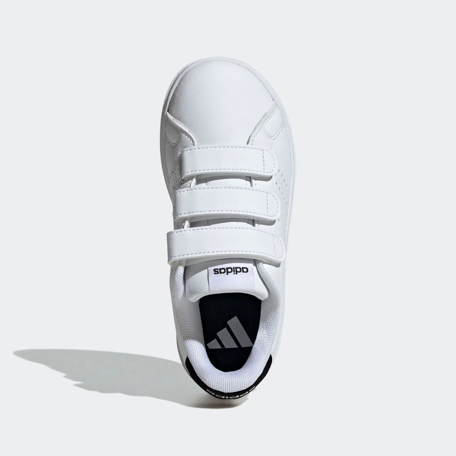 Детские спортивные кроссовки с перфорированными полосками Adidas Sportswear, Cloud White/Ftwr White/Core Black — фото 4