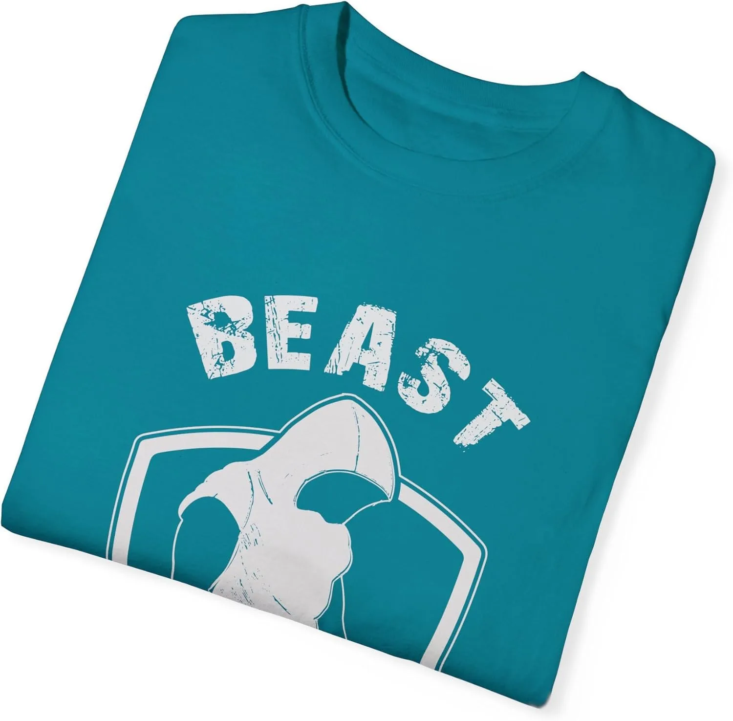 Футболка Beast Mode, фитнес-майка, мотивационная футболка для зала, одежда в стиле атлежера, топ в винтажном стиле GENERIC, синий — фото 3