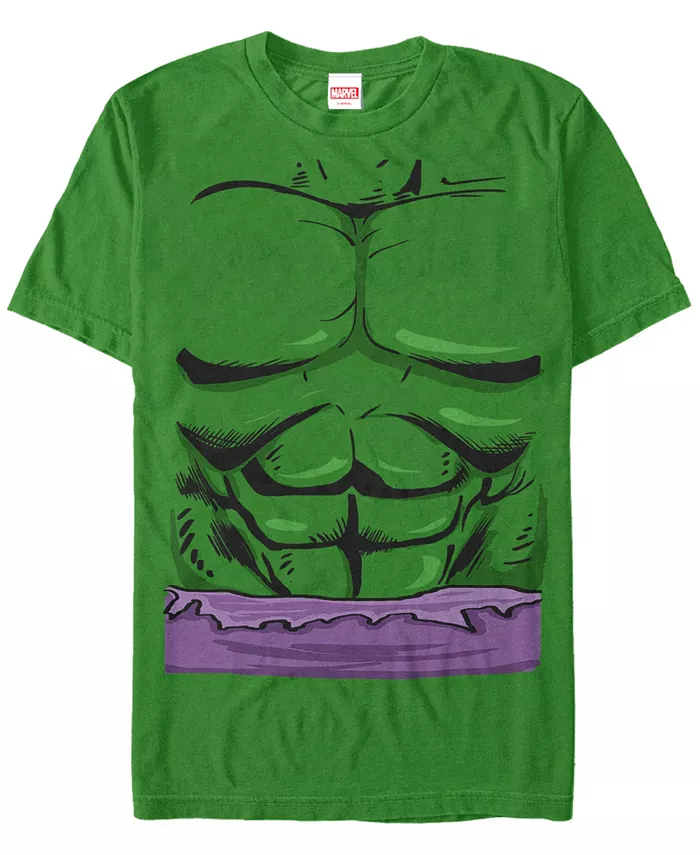 

Футболка с коротким рукавом Marvel "Hulk Chest Costume" для мужчин Fifth Sun, зеленый