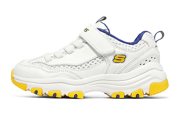 Детские кроссовки с EVA-подошвой Skechers, White Yellow