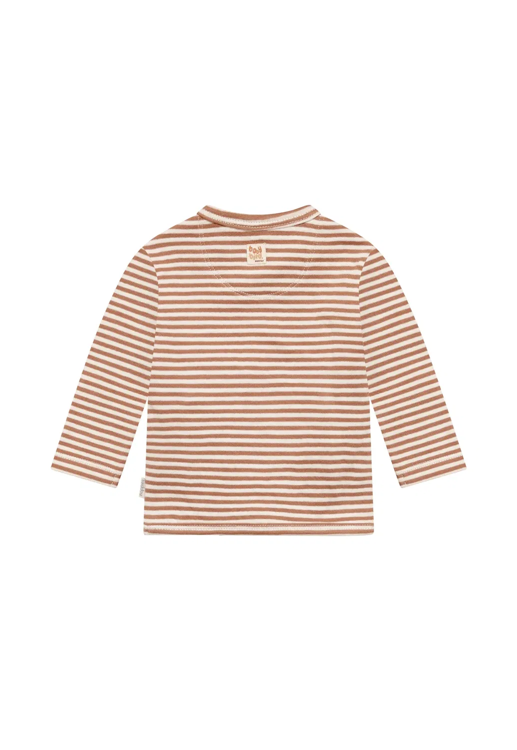 Футболка Langarmshirt в полоску, унисекс, с длинными рукавами Noppies, Mocha Mousse — фото 2