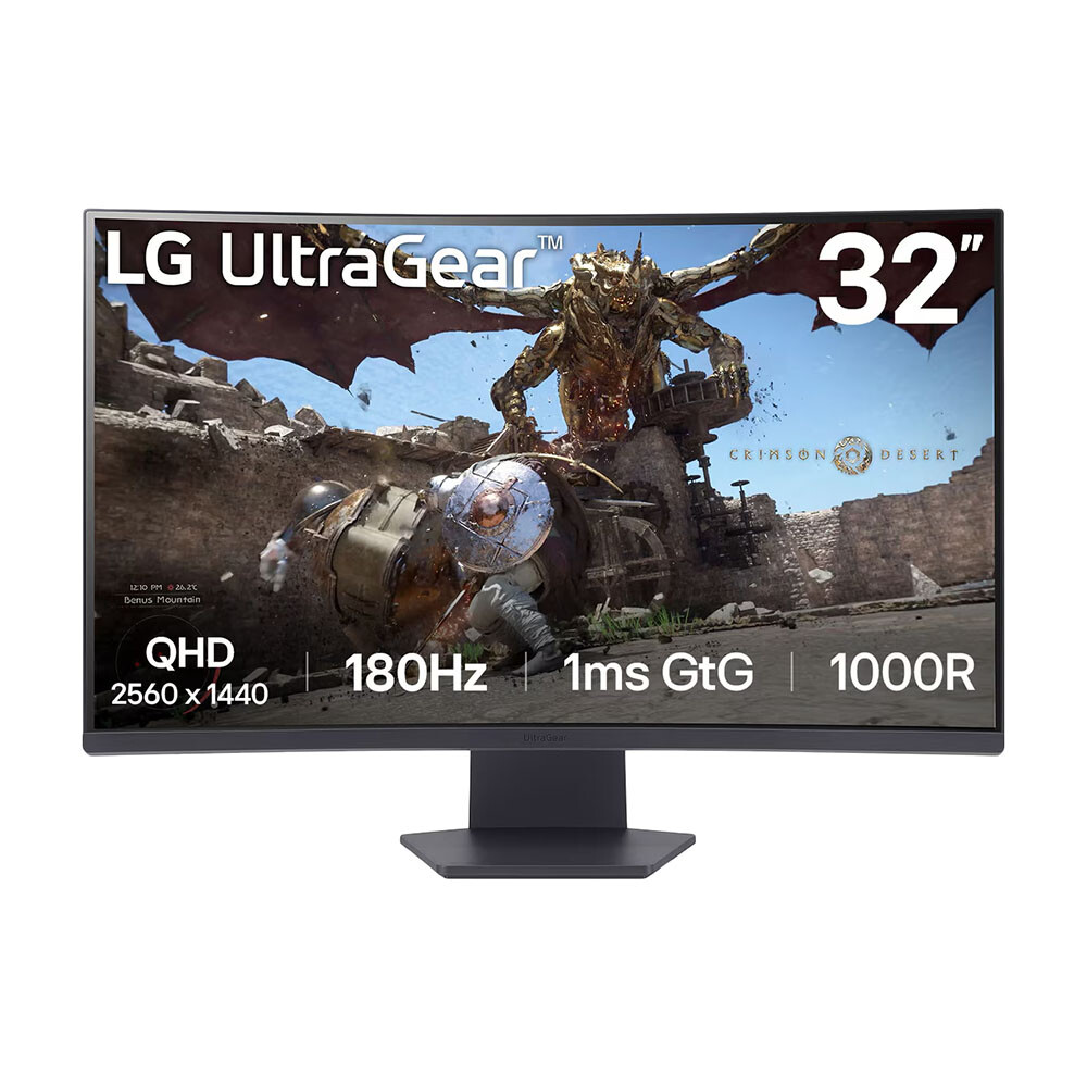 

Монитор LG 32GS60QC, 31.5", 2560x1440, 180 Гц, VA, черный