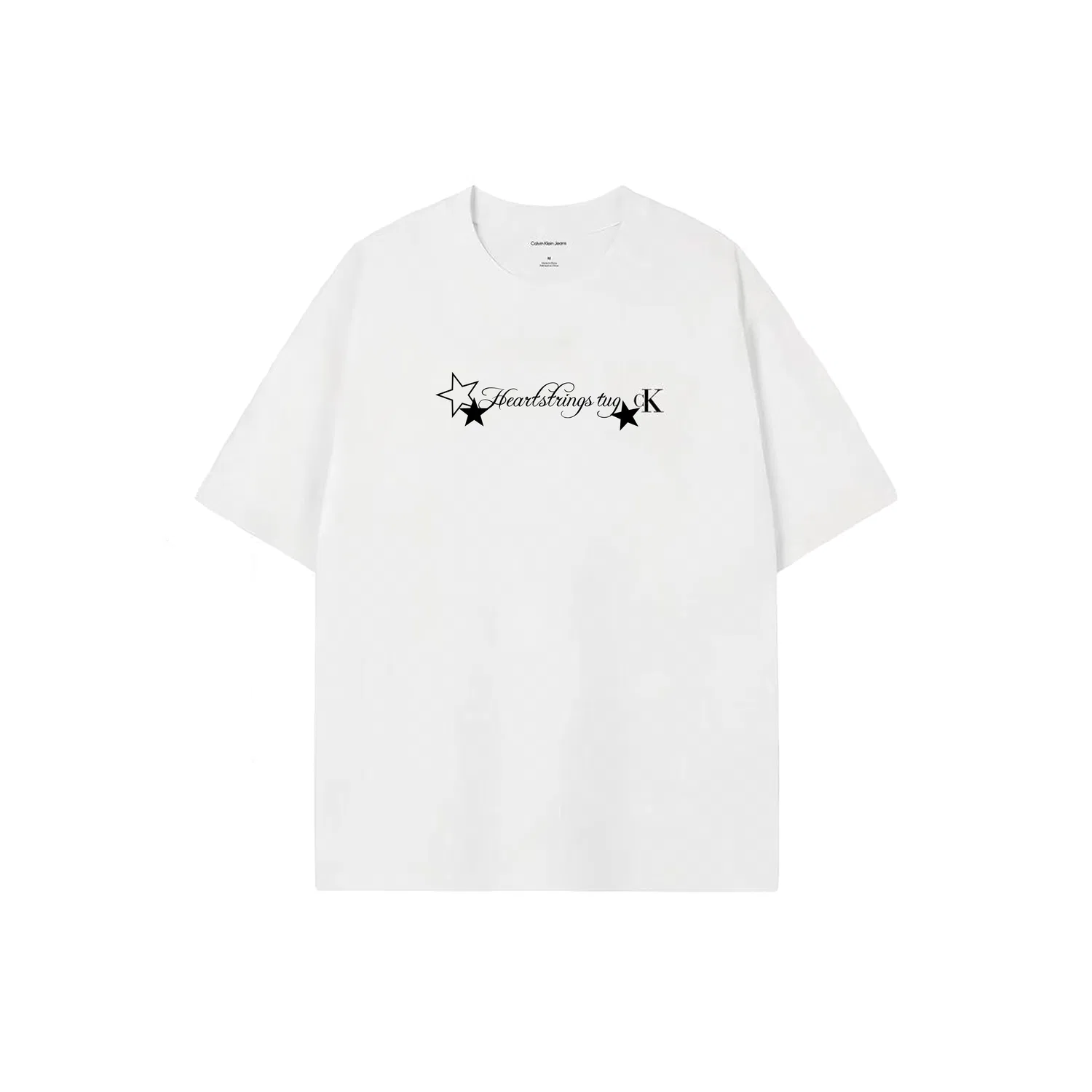 Детская футболка с принтом Calvin Klein, White