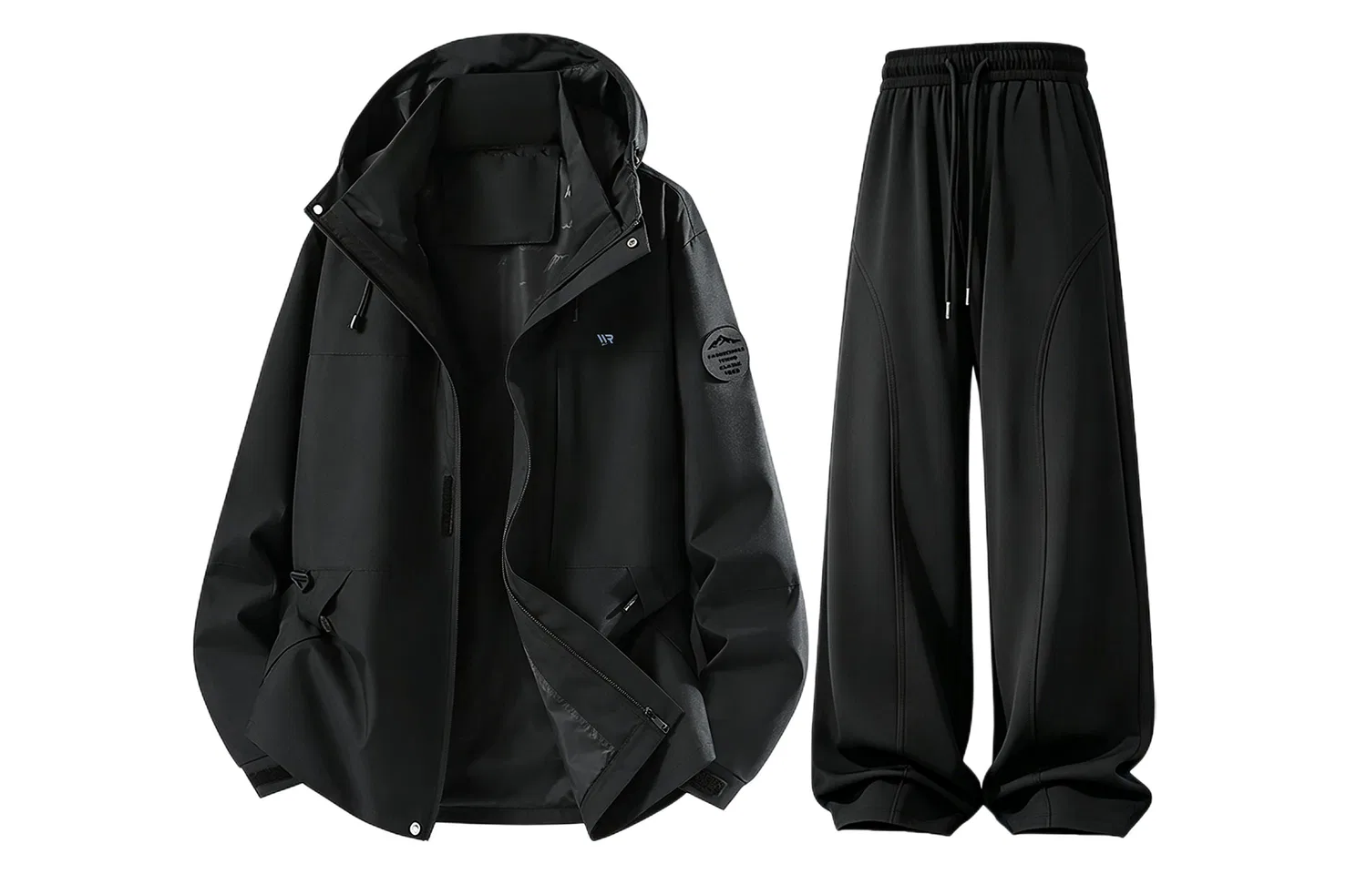 Детский комплект ветровка и брюки с капюшоном, средняя посадка, Windbreaker Jacket & Pants Sets, WARRIOR — фото 4