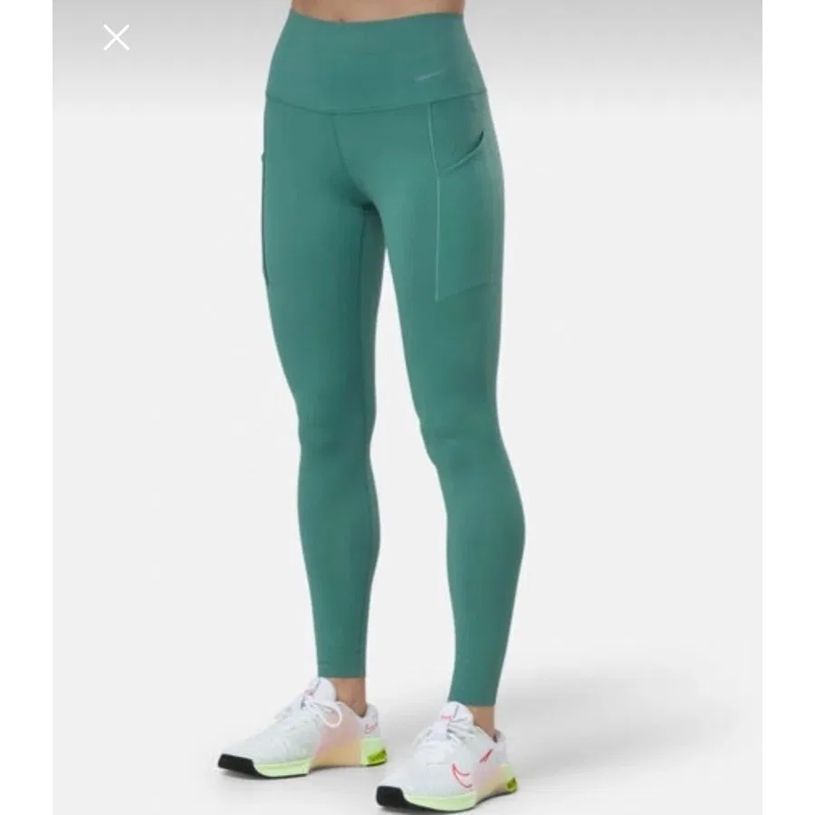 Спортивные леггинсы с высокой посадкой Dri-Fit Universa Nike, Зеленый