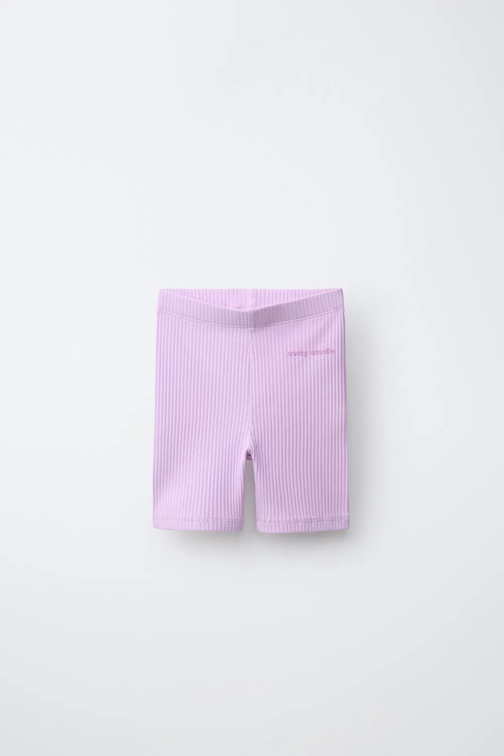 Велолеггинсы в рубчик с тисненым текстом ZARA, Mauve