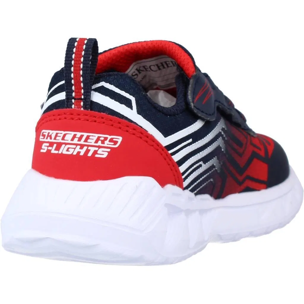 Детские кроссовки для мальчиков со светящимся дизайном Magna Lights Maver Skechers, Rot Weiss — фото 3