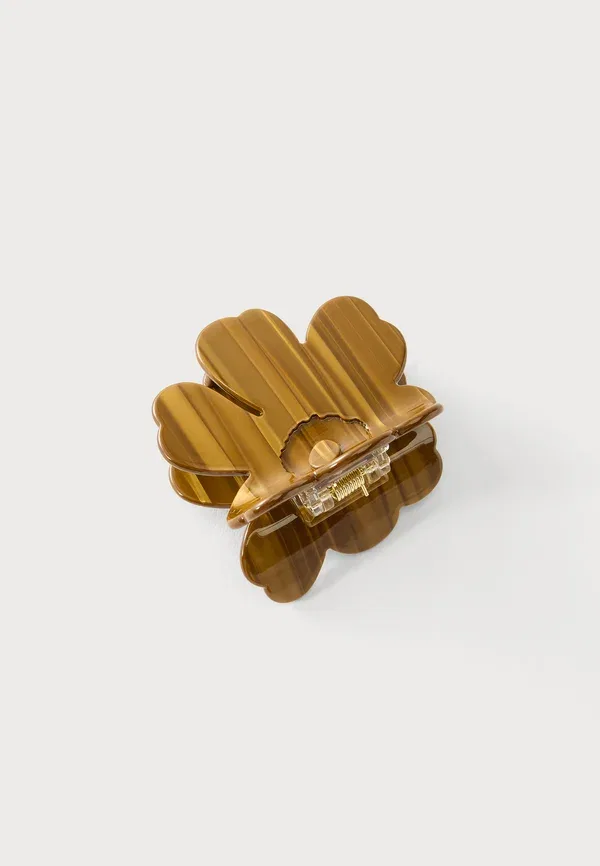 Заколка для волос, полированная отделка, Unikko small, Marimekko, brown — фото 2