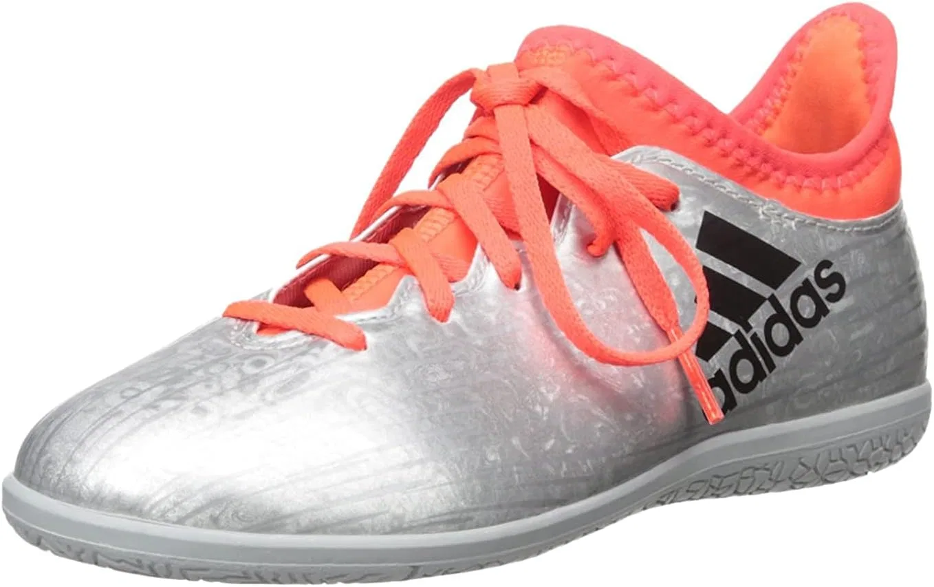 Детские кроссовки для мальчиков с принтом X 16.3 In J Skate Shoe, Silver Metallic/Black/Infrared