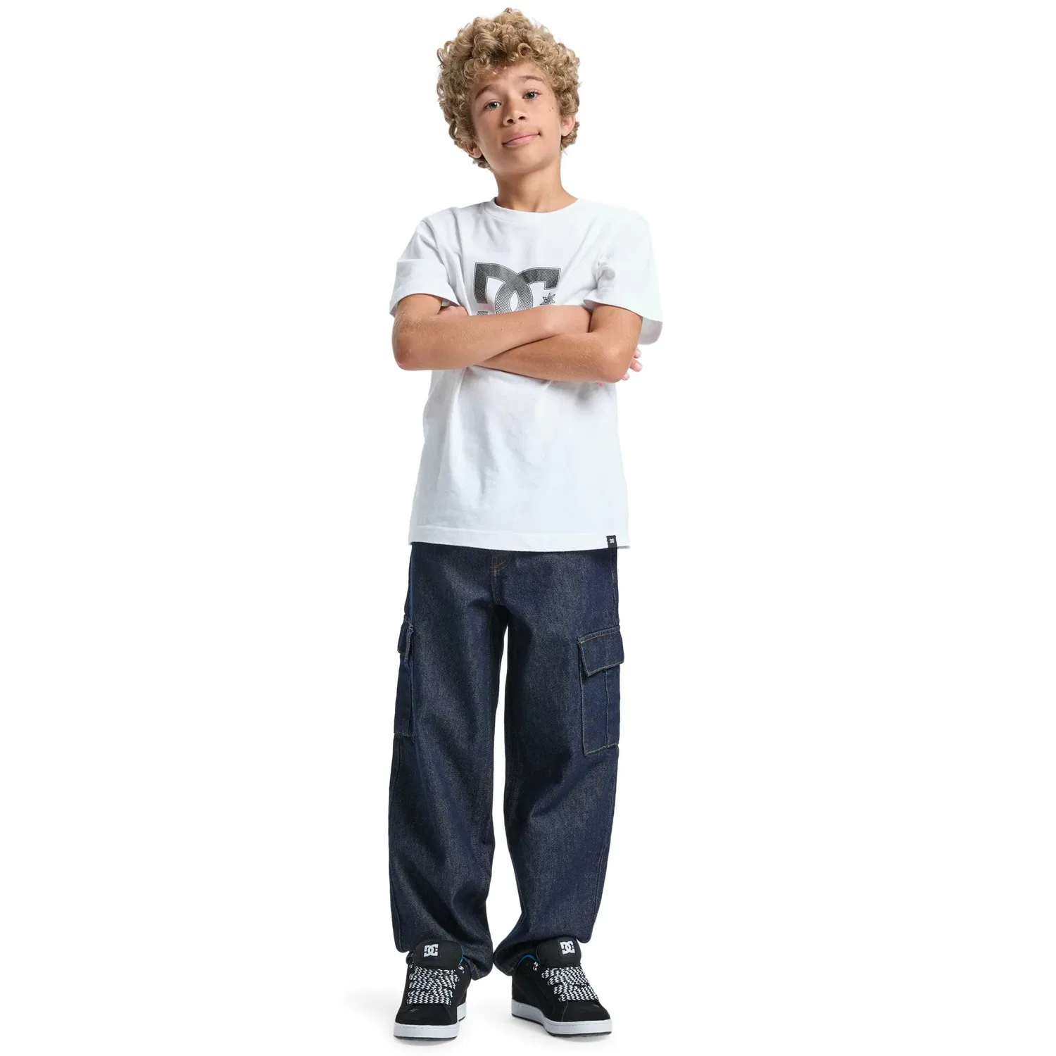 Детские джинсы для мальчиков свободного кроя DC Shoes, Azul Denim — фото 4