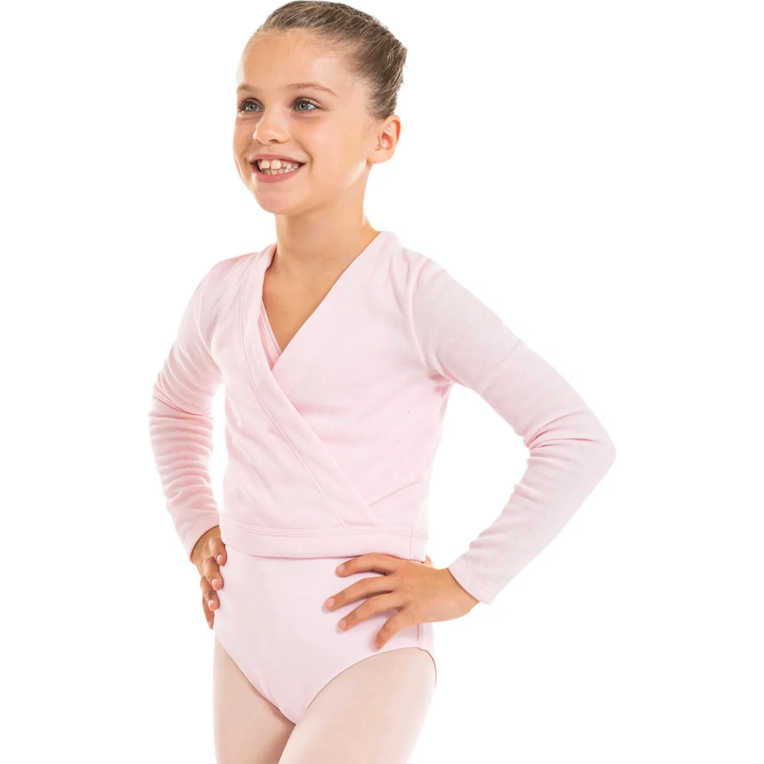 Детский свитер без рукавов Soft Pink Kids DECATHLON, Soft Pink — фото 4