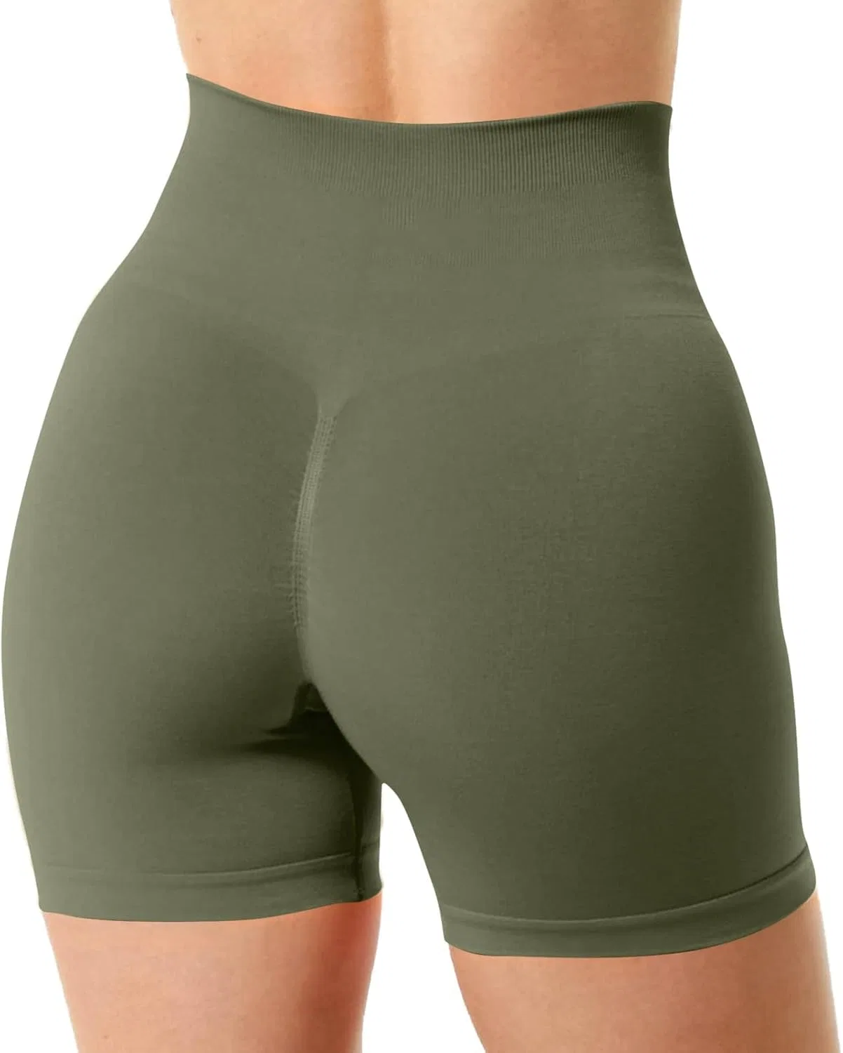 Женские шорты для плавания с высокой талией Generic, Army Green — фото 3